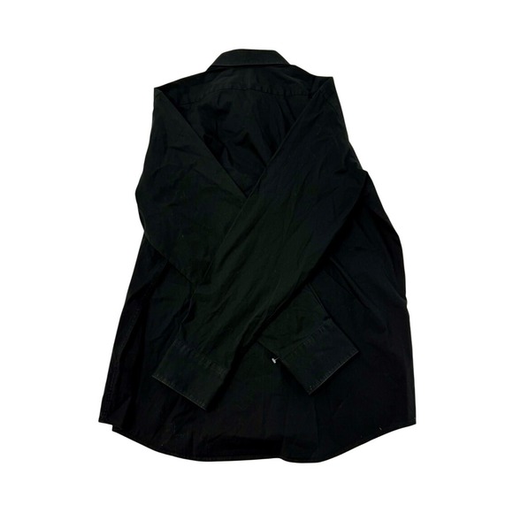 Lacoste Mens Black Long Sleeve Button Down‎ Dress Shirt Size 43 - Picture 2 of 4